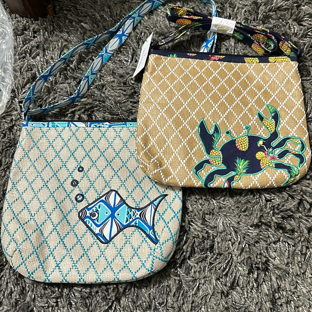 Pair of Vera Bradley Beach Crossbody Bags